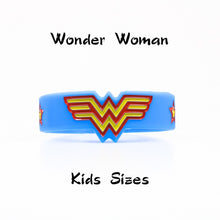 Load image into Gallery viewer, Kids Sizes Captain America Silicone Bracelets Wonder Woman