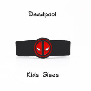 Kids Sizes Captain America Silicone Bracelets Wonder Woman