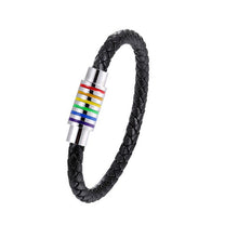 Load image into Gallery viewer, 2019 NEW Black/White Braided Steel Wire Bracelet Women Gay Simple