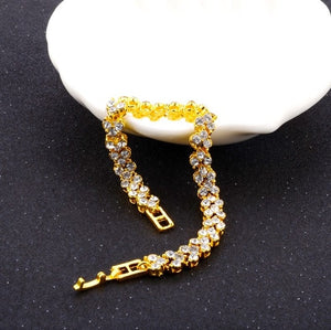 New Fashion Roman Style Woman Bracelet Wristband Crystal